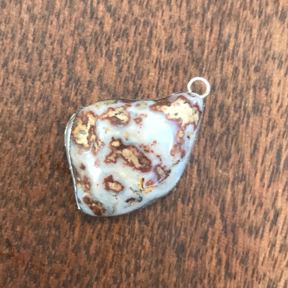 Handmade jasper pendant 🌟
